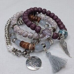 026 Handmade Boho Men's Bracelet Multilayer with Tassel